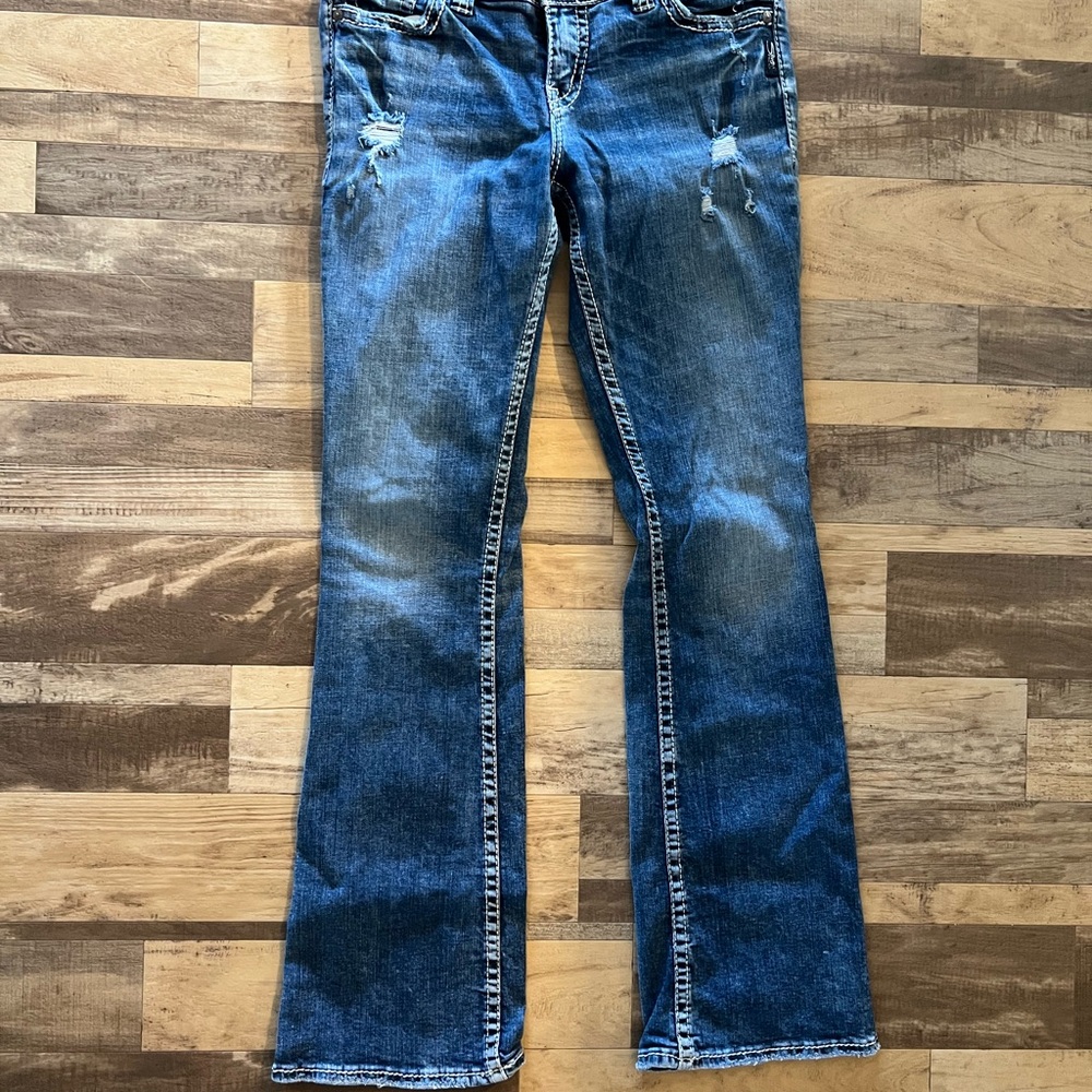 Silver Bootcut Super stretch Jeans